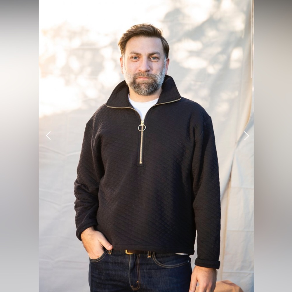 Half Zip Quilted Sweater - Picture 10 of 10